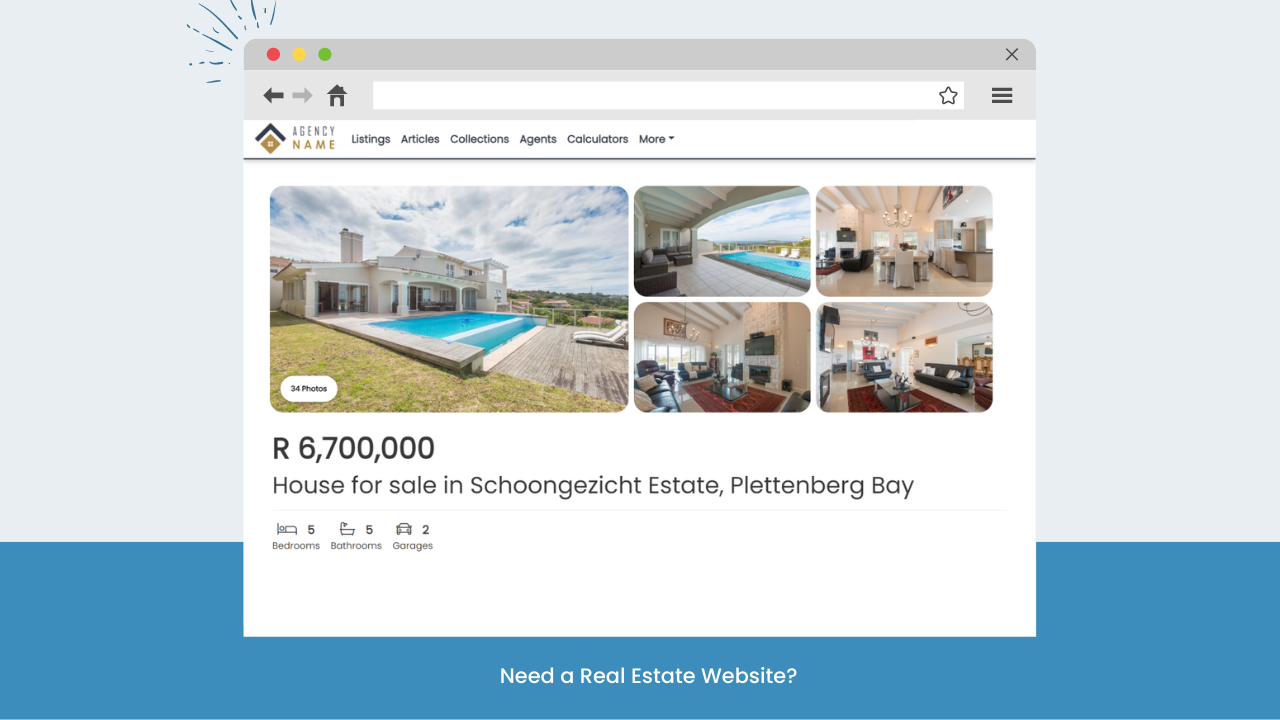Get Your Own Real Estate Website for only R320pm